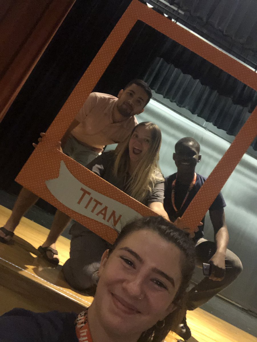 Some of our officers getting excited for the inductions!