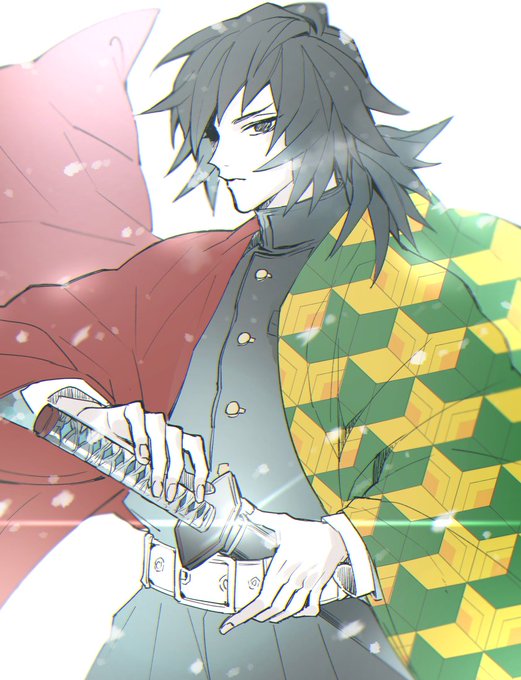 要介護レスラーさんがTwitterに投稿した冨岡義勇(鬼滅の刃)のイラスト。