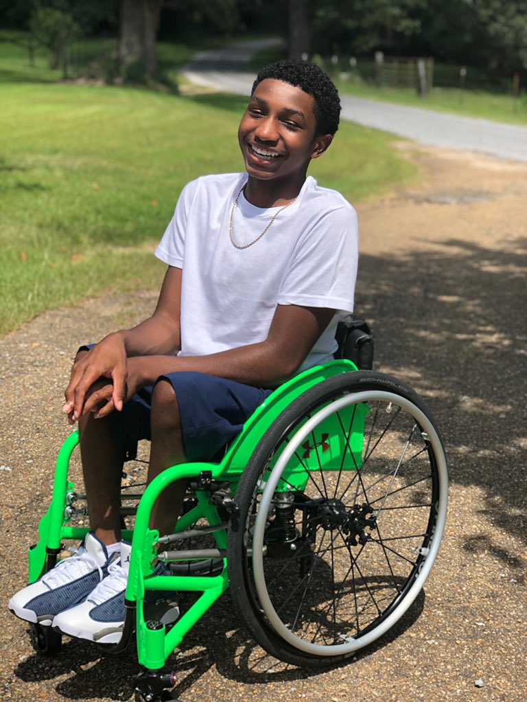 PushOnKJ's tweet photo. “You aren’t quiet what we’re looking for” How can I have a fair audition when the roles aren’t written for kids like me🤦🏾‍♂️ 
Times like these I wish @ava was my big cousin! I’ll keep smiling &amp; working! Can’t deny what HE has for me! #InclusionMatters #Equality #disABILITY #PushOn💚 https://t.co/qZppu38oVf