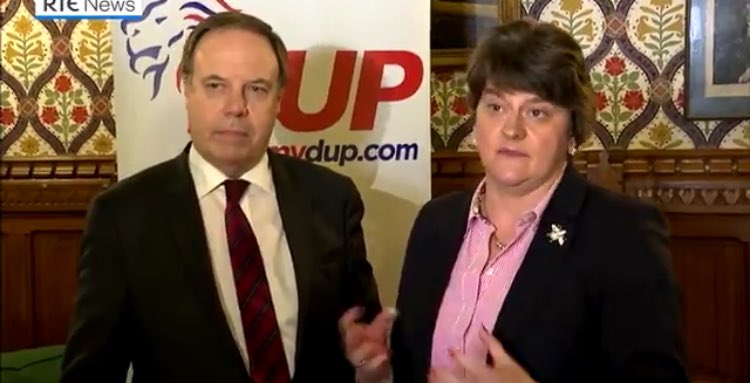 GerryMcBride's tweet photo. The DUP are always interviewed in places that look like they do fairly decent carverys https://t.co/TFtsKZLFx0