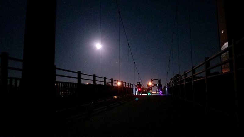 FBCNash's tweet photo. #TBT FBC 40 with a gorgeous shot on the bridge. #nightriders #nofilter #rideatnight #bikenash https://t.co/mMuod0Z3ng
