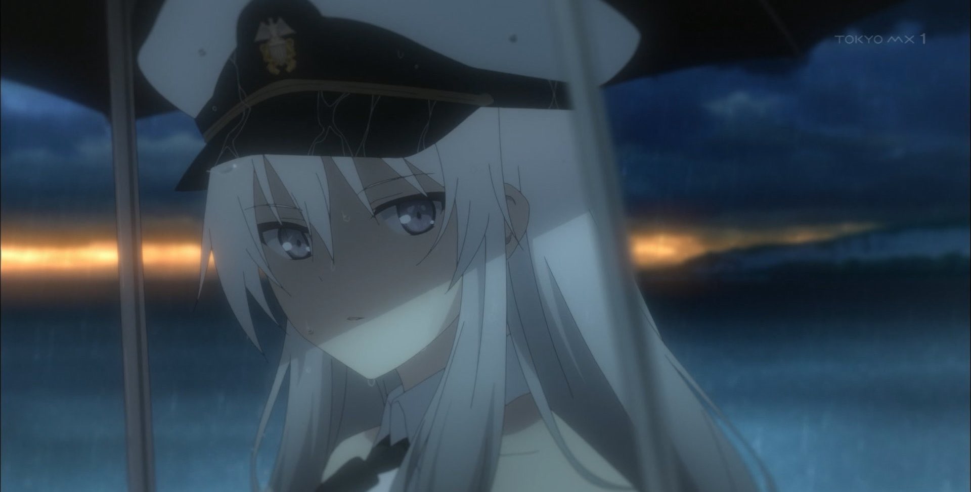 すかいぶるー アズレンアニメ ３話見ました 青き航路 の在り方とエンタープライズの心情について丁寧に描いてたね 決して多くは語らないが ベルファストの見方を変えるほどには彼女にも信念があった 夕焼けの海から 雨模様へ 背景描写がとても綺麗