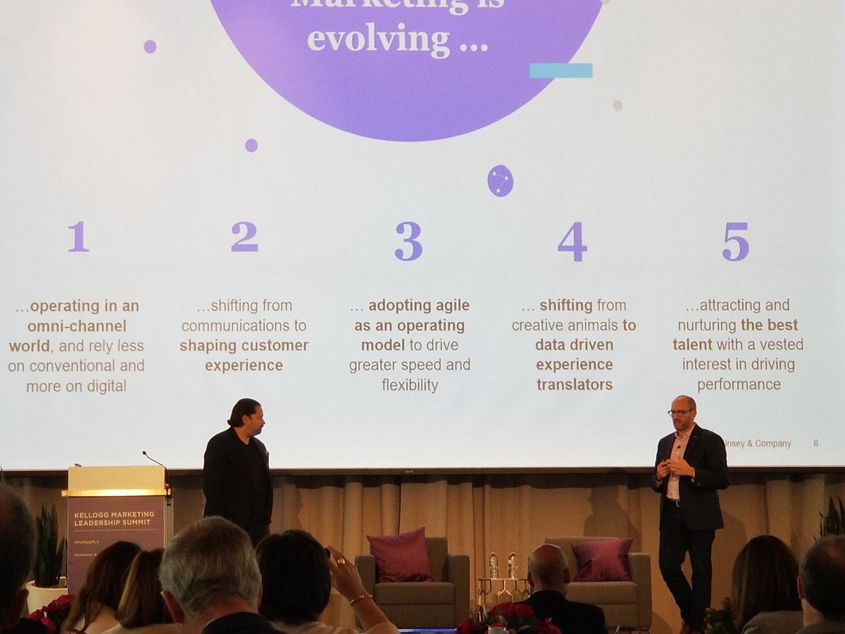 Excellent presentation by <a href="/JasonHeller/">Jason Heller</a> <a href="/McKinsey/">McKinsey & Company</a> 5 change factors that CMOs must master #kelloggmls <a href="/KelloggSchool/">Kellogg School</a>