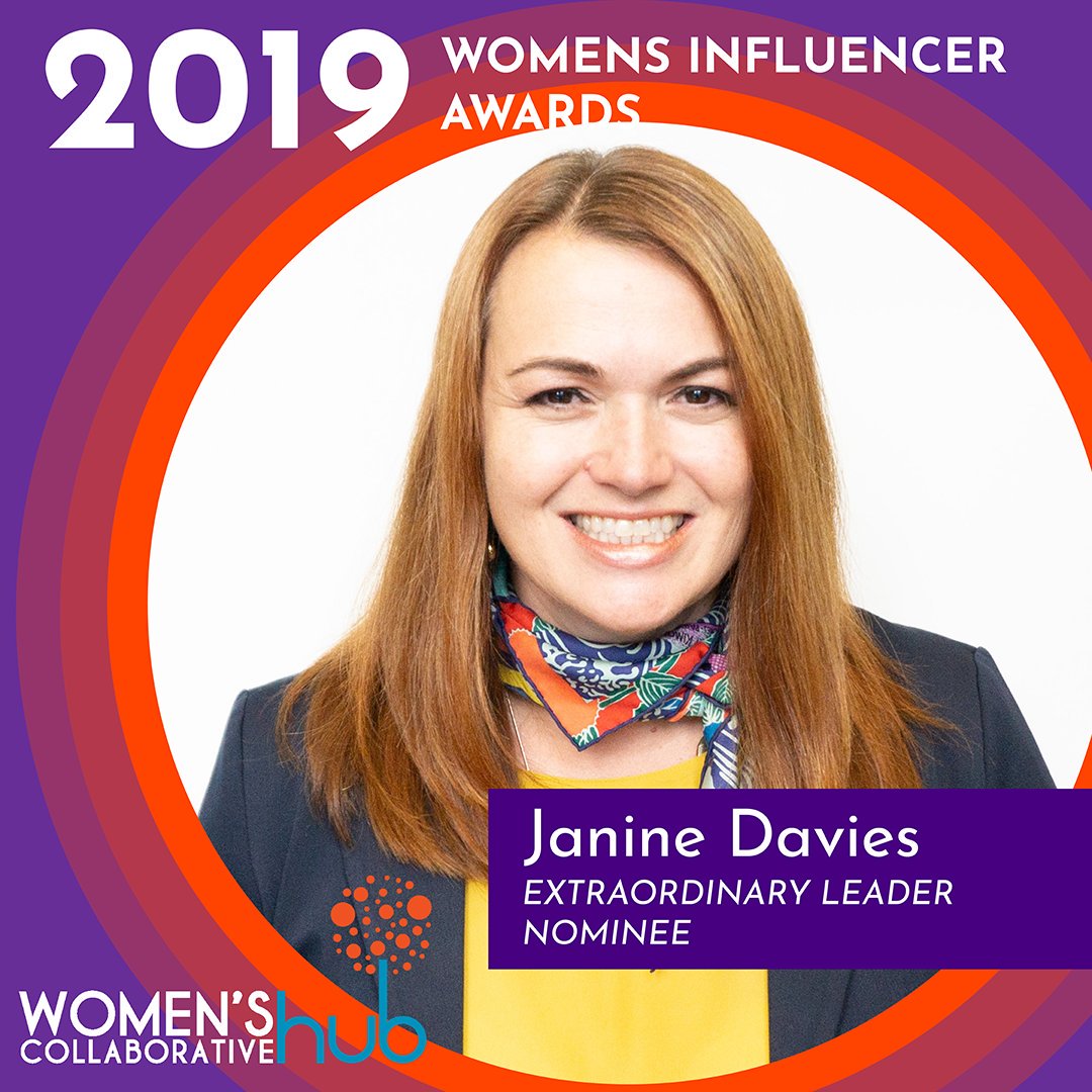 HubCollab's tweet photo. Congrats to Janine Davies who has been nominated for our WCH Extraordinary Leader Award! https://t.co/OgTCQbHKsH https://t.co/0tpzOVYDly