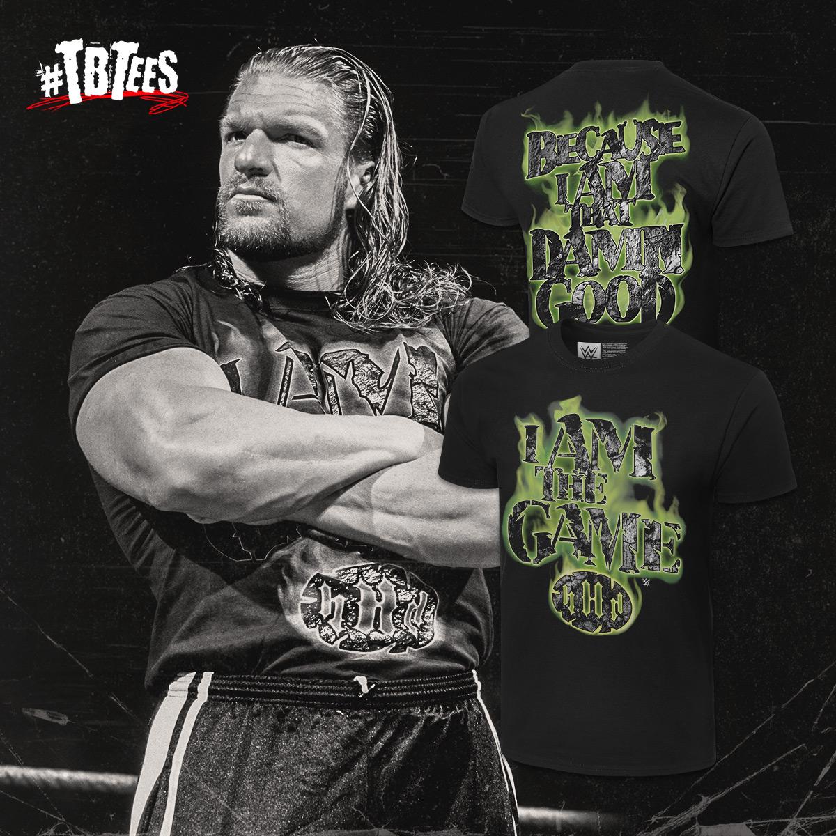 WWEShop's tweet photo. Celebrate #tbt with this classic @TripleH retro tee at #WWEShop! #IAmTheGame #WWE #TripleH #TBTees
https://t.co/ixeP4Kqe4H https://t.co/t7gBmzrtSU