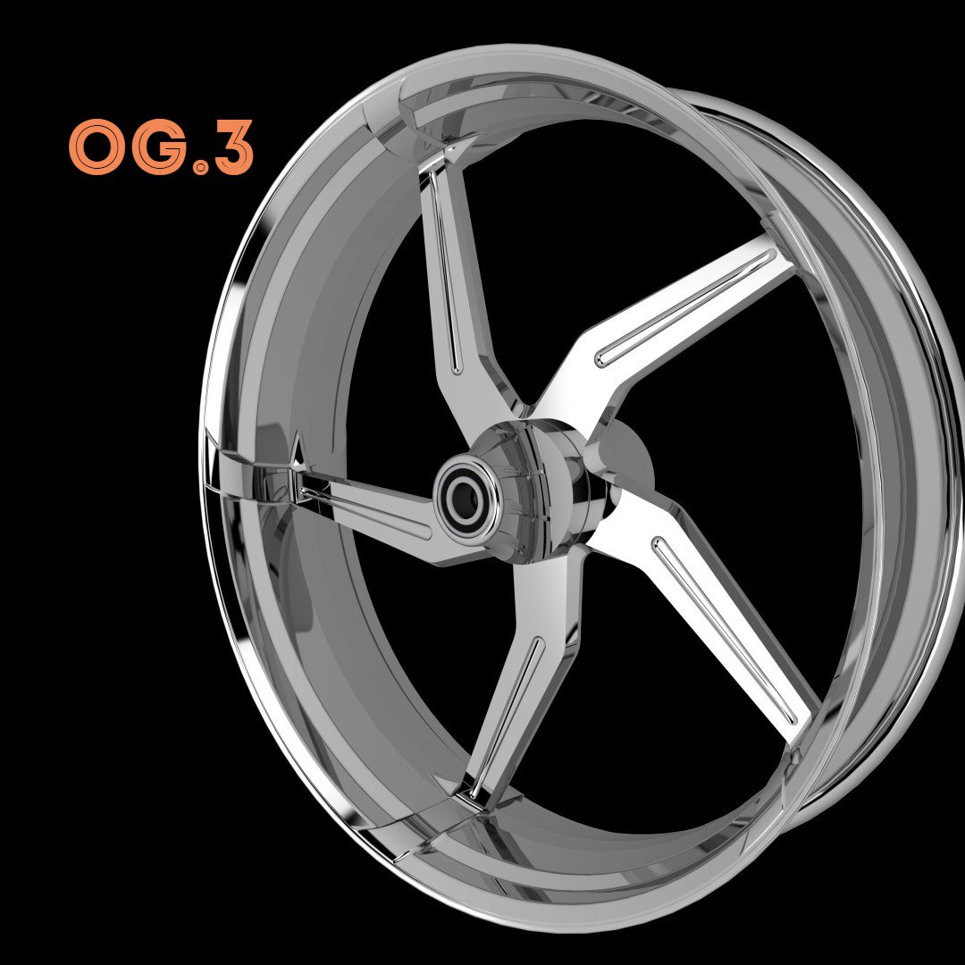 Smt_MachiningCo's tweet image. From our new OG Series this is the OG.3 for those guys with #Aggressor wheels already that want to upgrade the #FrontWheel to a bigger diameter or larger width. Available in 16"-32" including Bulldog Series -  888-702-0247