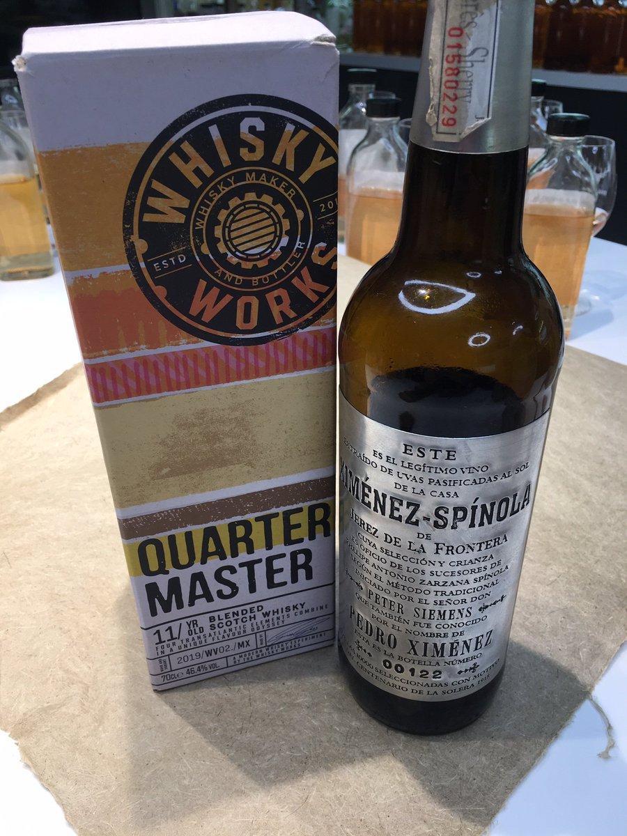 The high quality sherry casks in this recipe come from a great family-run PX producer #WhiskyWorks #sherryfinish #letshearitfortheblends
