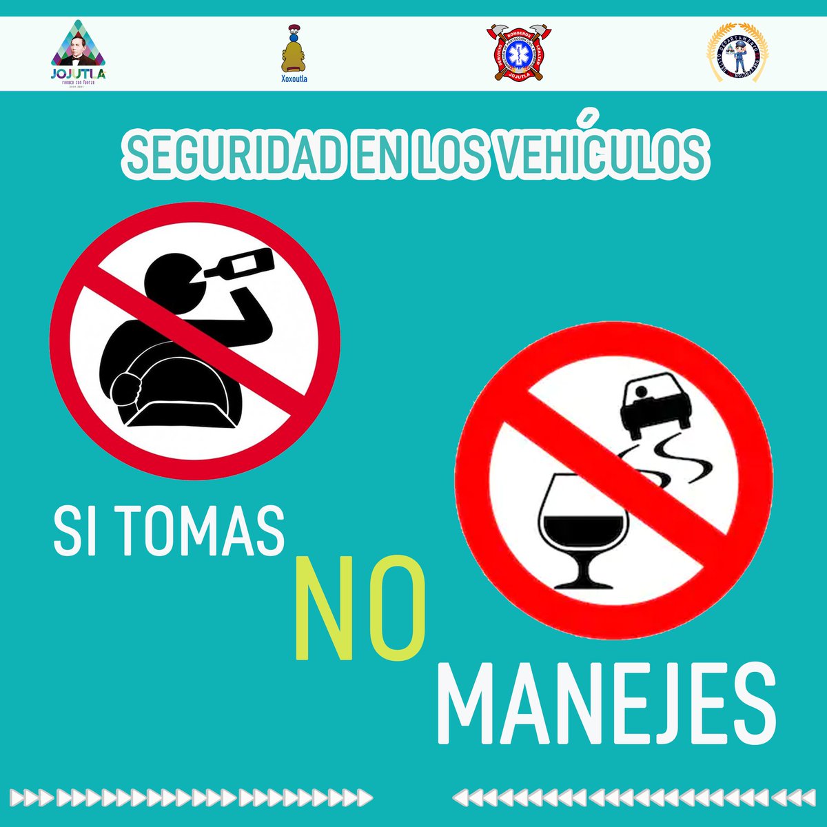 H Ayuntamiento De Jojutla En Twitter Campana De Seguridad En Los Vehiculos Recuerda Si Tomas No Manejes Cuida Tu Vida Y La De Los Demas Sitomasnomanejes T Co Bfjoys4bhs H Ayuntamiento De Jojutla En Twitter Campana De Seguridad En Los Vehiculos Recuerda Si Tomas No Manejes Cuida Tu Vida Y La De Los Demas Sitomasnomanejes T Co Bfjoys4bhs