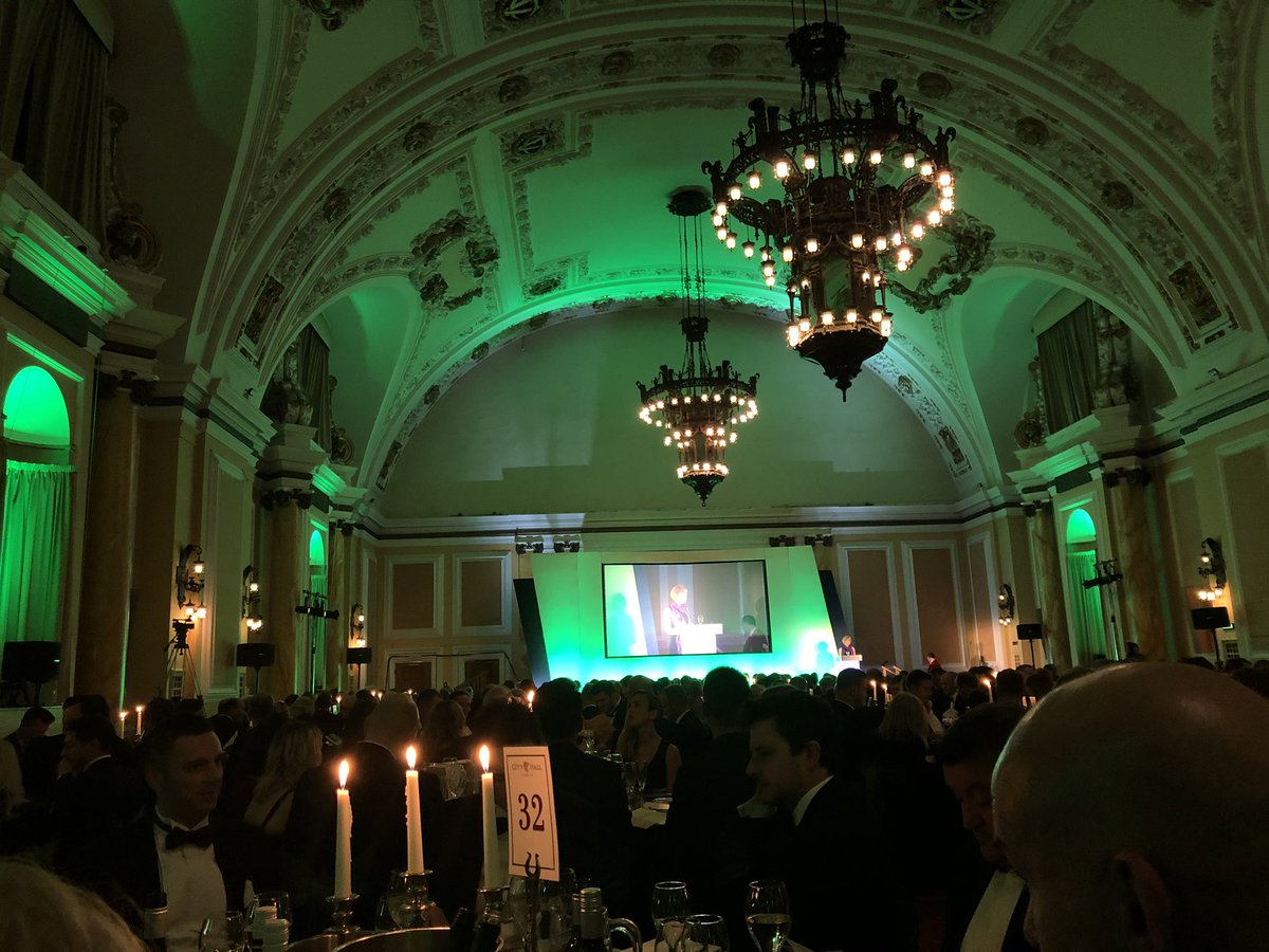 USW_ICAEW's tweet photo. Fabulous start to the @ICAEW_Wales dinner in City Hall tonigh https://t.co/2kYWlv0194