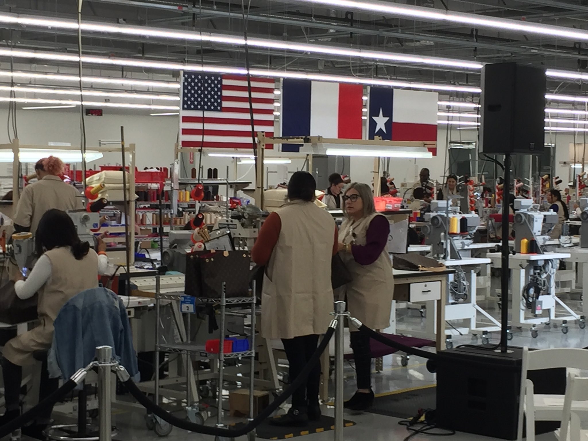 A Louis Vuitton factory is set for its grand opening in small town
