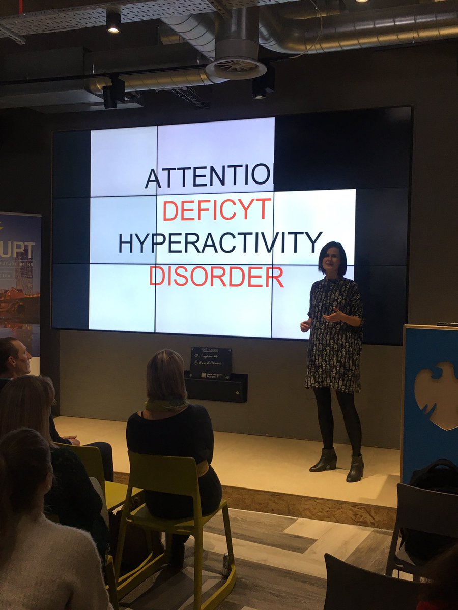 Anna talking about ADHD #disrupthrmcr <a href="/lou_collaborate/">Louisa Scanlan</a> <a href="/RTaylor81/">Beckie Taylor</a>