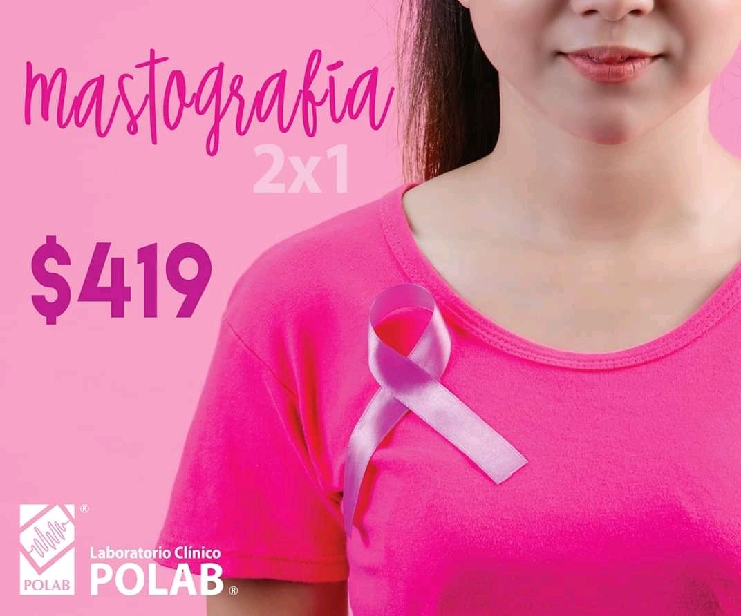 BlackVelvet_mx's tweet photo. #OctubreRosa es el mes de la sensibilización sobre el #CancerDeMama, y #LaboratorioClínicoPolab trae una gran promoción.

2 mastografias x $419 y si mencionas que vas de parte de Black Velvet, solo paga $350 por ambas mastografias.

Aprovecha y cuídate!!! 
#TocarteEsAmarte https://t.co/tFhP16IXgU