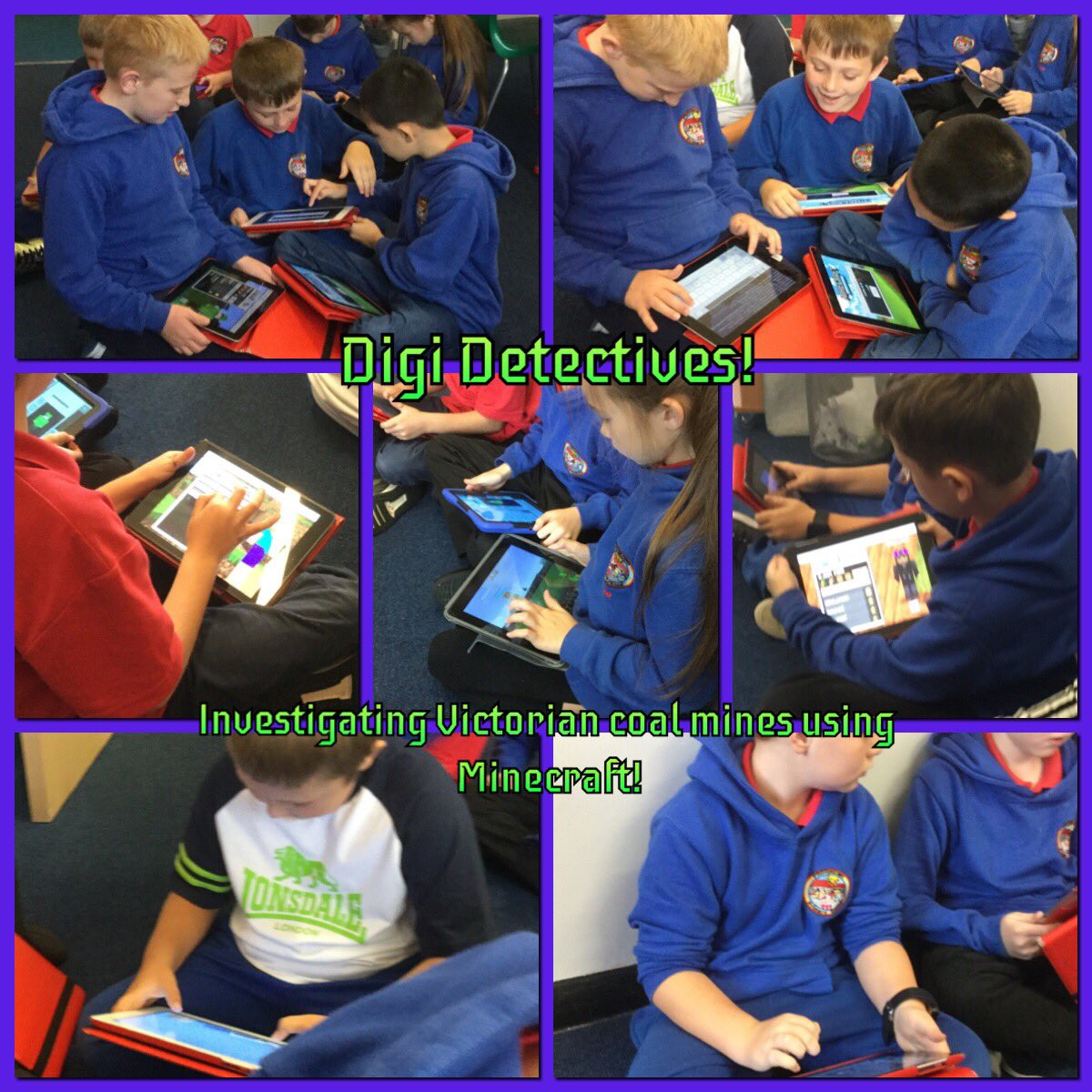 PPS_Eira's tweet image. Last week for Flip it up Friday, the Digi Detectives investigated Victorian coal mines by recreating their own version using @Minecraft. Can’t wait to see what happens this week! @Phip_Primary #phipict