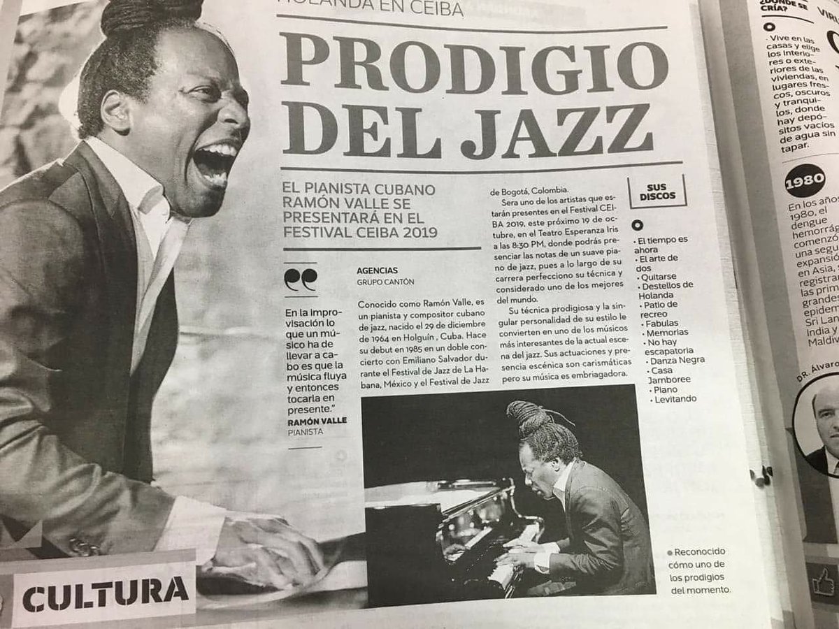 Off to Mexico! Looking forward to the concerts, The photo is a news article about me! 
- October 19, Teatro Esperanza Iris, Villahermosa, Tabasco⁣
- October 21, Casa de la Cultura de Cárdenas, Tabasco⁣
- October 22, Centro Recreativo Municipal de Centla, Frontera, Tabasco⁣
⁣