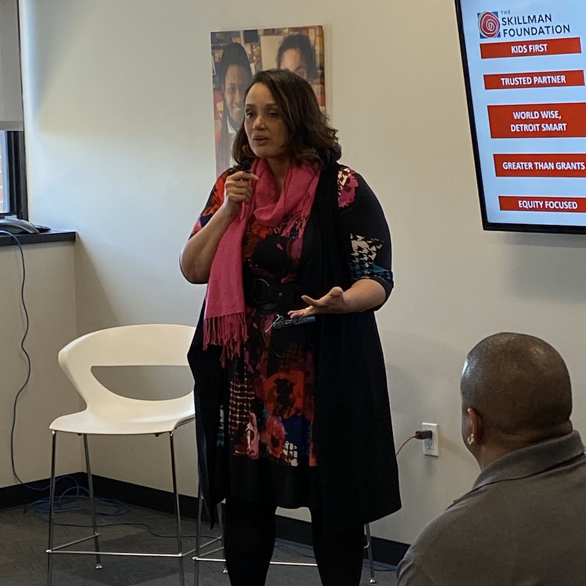skillmanfound's tweet photo. “If you get a grant from The Skillman Foundation, you’re not just getting a grant; you’re getting a cousin!” —@allen_tonya #TrustedPartner #GrantPartner https://t.co/rBHf0fMiFc