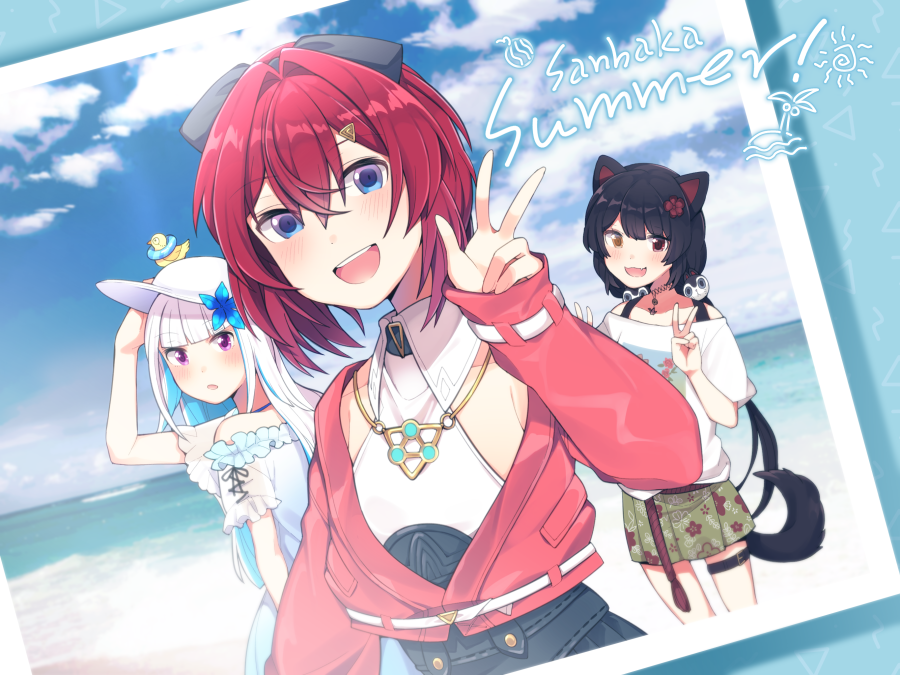 Yuyu Pa Twitter さんばかの夏イラスト かわいいです 夏衣装よかったので 冬衣装も出ないか期待中