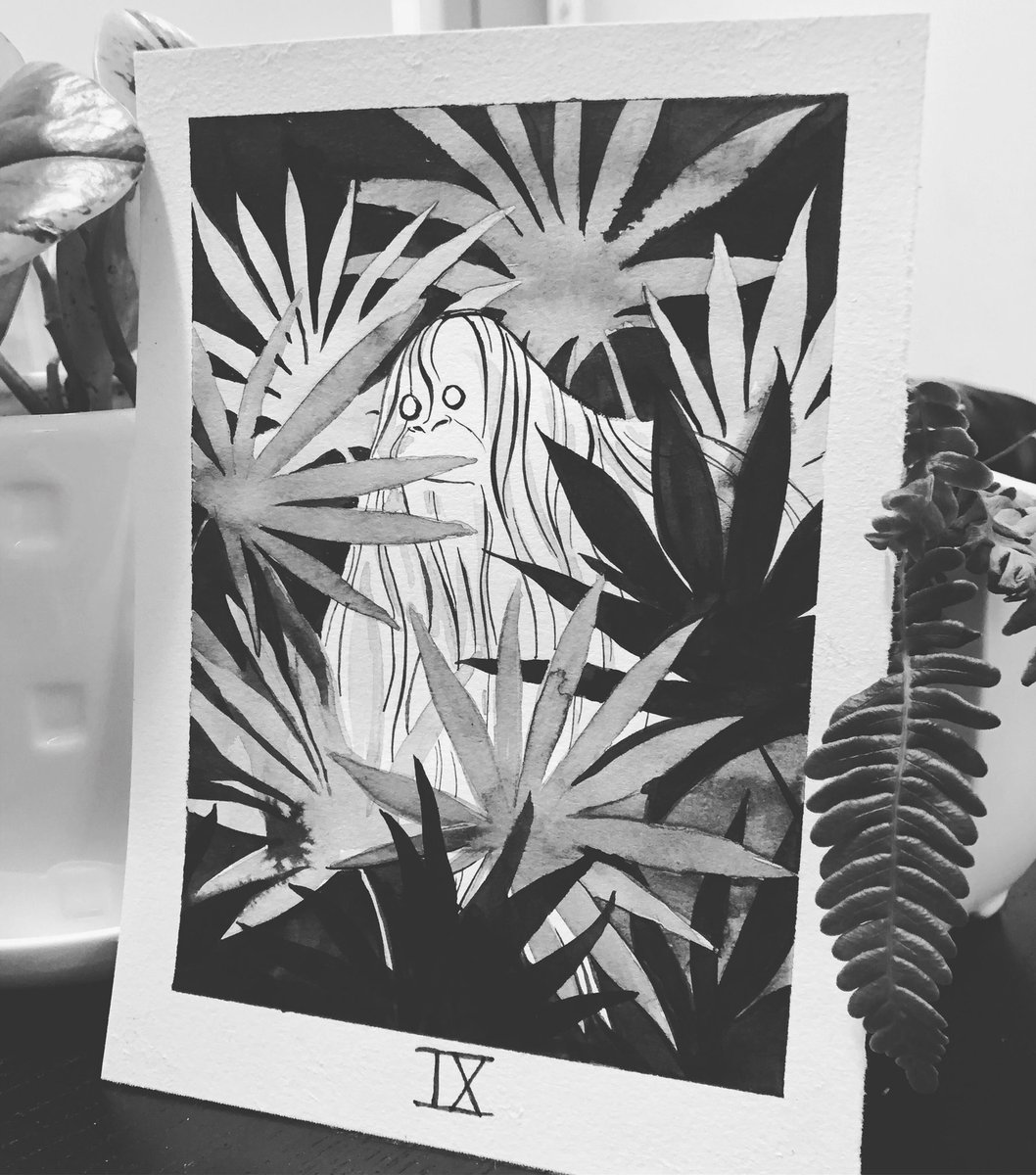 #inktober day 9: Skunk Ape
Most commonly seen during the 60s & 70s, the skunk ape is a humanoid creature said to roam the suburban neighbourhoods of Florida. Ape-like in image, it is named predominantly for its iconic foul smell.
#inktober2019 #cryptid #illustration #skunkApe