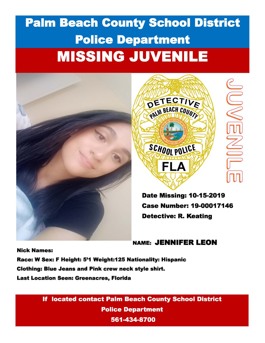 Pbcsd On Twitter Missing Juvenile Help Schoolpolicepbc