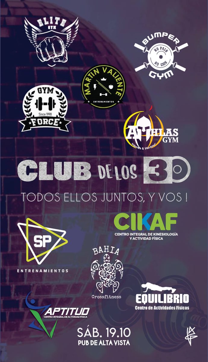 fmboxcolon's tweet photo. Este finde. Feeeestaaa!!!
Los gyms de la zona y vos en #ClubDeLos30 https://t.co/qVMN1xfF7L
