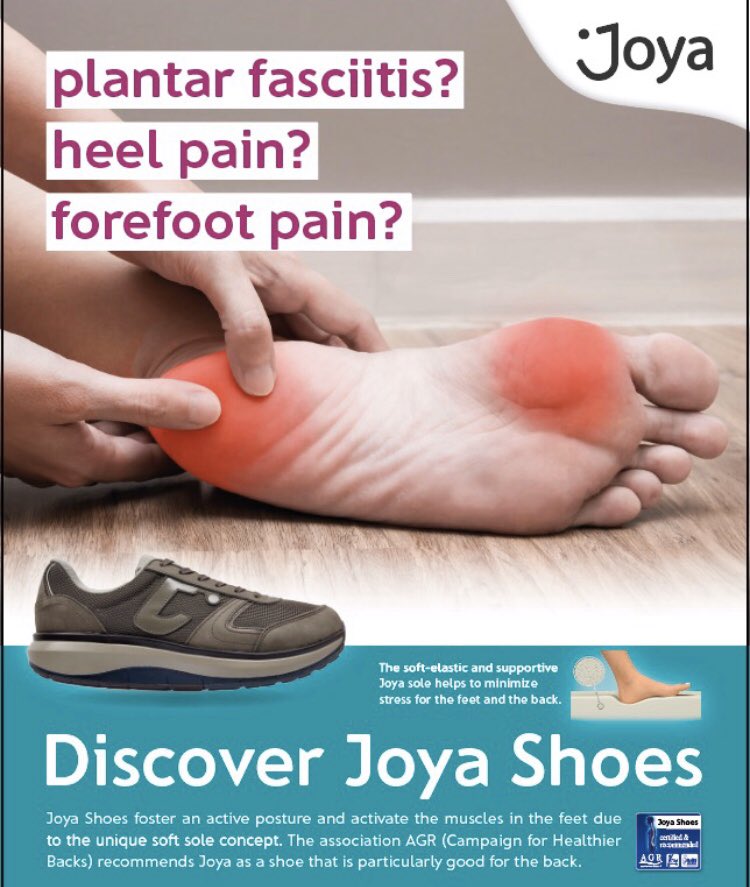 Joya Shoes UK on X: Joya can help with #plantarfasciitis, as the soft sole  reduces the pressure on the curve in the foot where the plantar fascia is  located. If the inflammation
