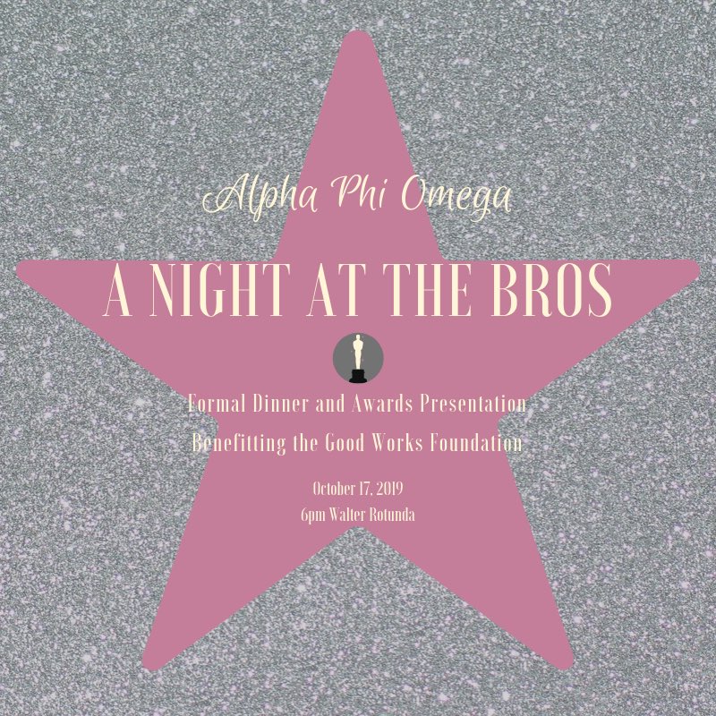 TONIGHT IS THE NIGHT! Our charity event for fall semester... all proceeds go to The Good Works Foundation. Only $10 a ticket for a great night 💛