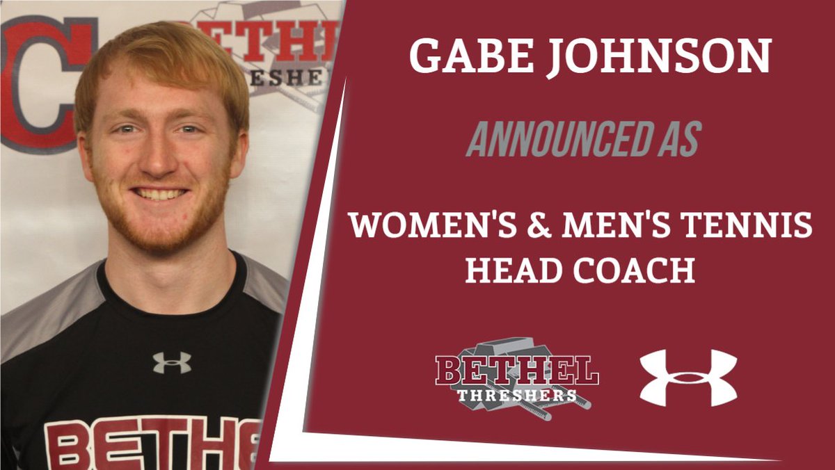 Bethel Threshers ⚙ (@thresherssports) on Twitter photo Gabe Johnson to take over Thresher Tennis (<a href="/ThresherTennis/">Bethel College Tennis</a>) programs following the resignation of Matthew Barlow
bethelthreshers.com/article/2141 Gabe Johnson to take over Thresher Tennis (<a href="/ThresherTennis/">Bethel College Tennis</a>) programs following the resignation of Matthew Barlow
bethelthreshers.com/article/2141