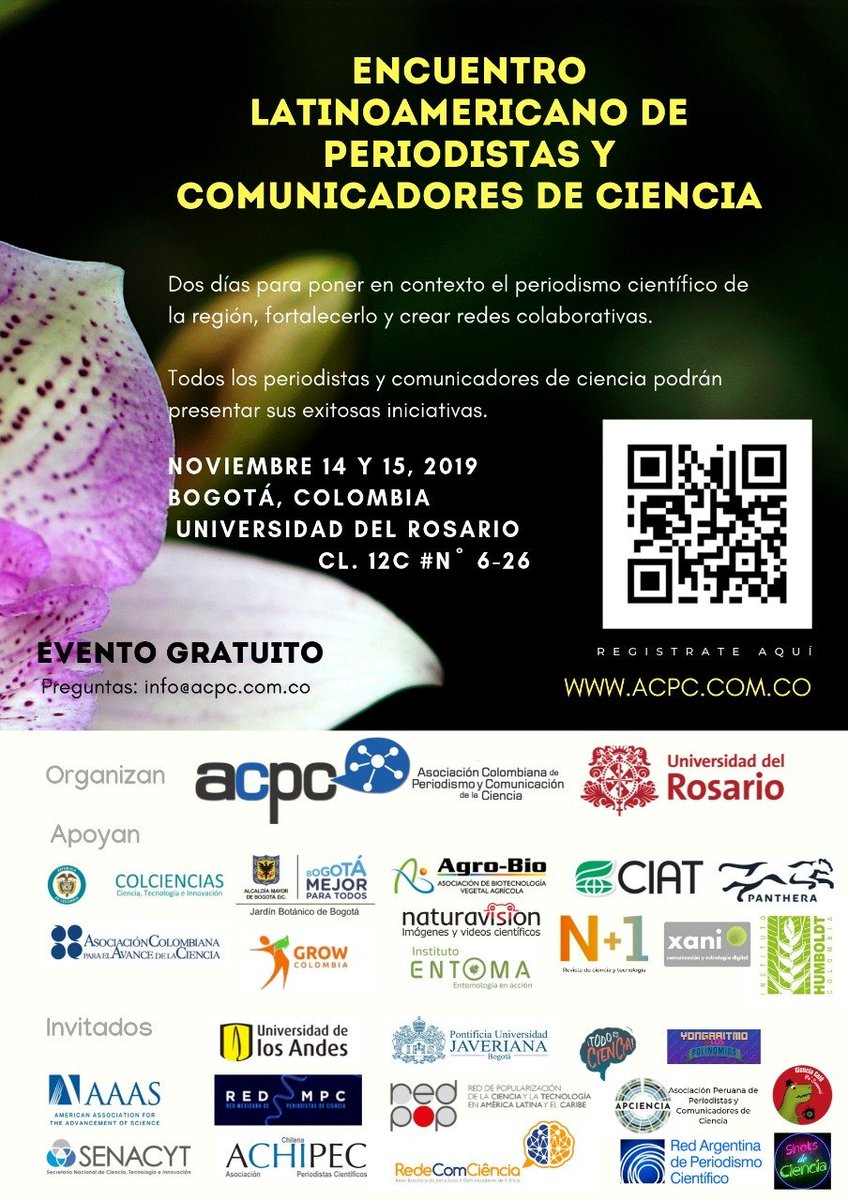 inst_humboldt's tweet photo. Periodistas y comunicadores de ciencia podrán presentar sus iniciativas en el Encuentro Latinoamericano de periodistas y comunicadores de ciencia.
Evento gratuito con inscripción previa en: https://t.co/nXuSYuRpHM https://t.co/58tnGfPoNv