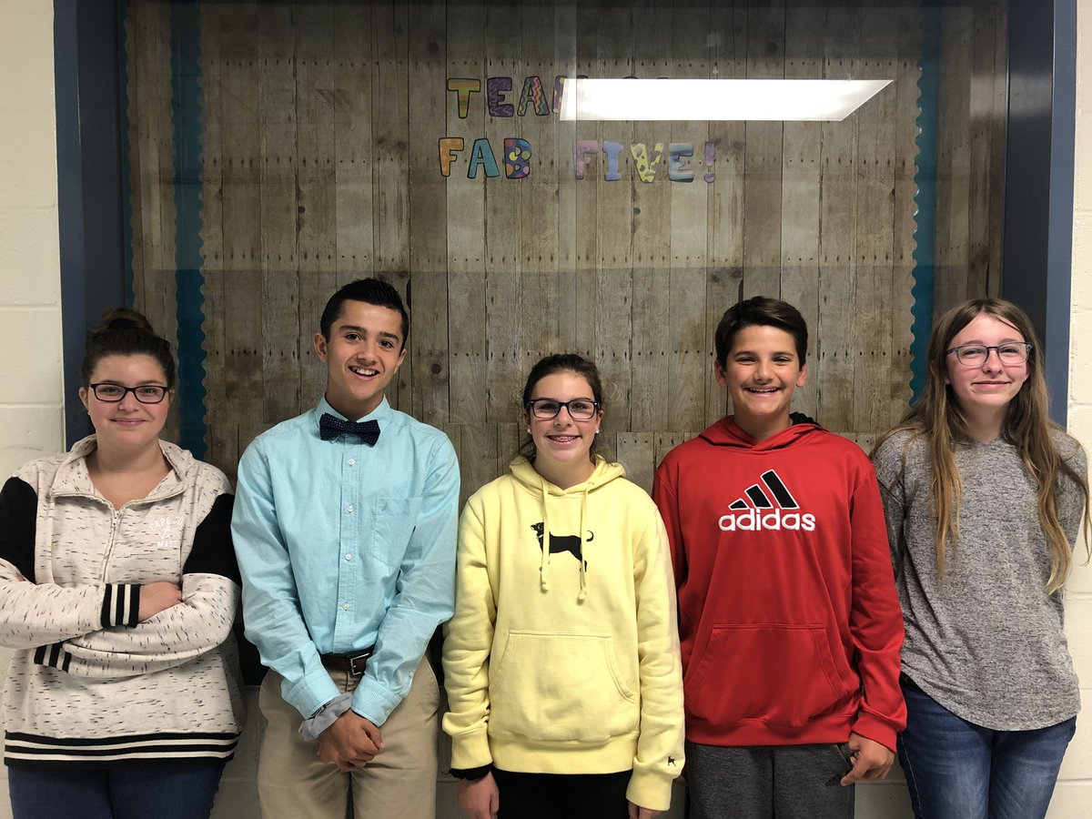 CooperHistory8's tweet photo. Team 8A rolling out its Fab 5 students for October! #WeAreMcGee https://t.co/oC3VGc3Tgf