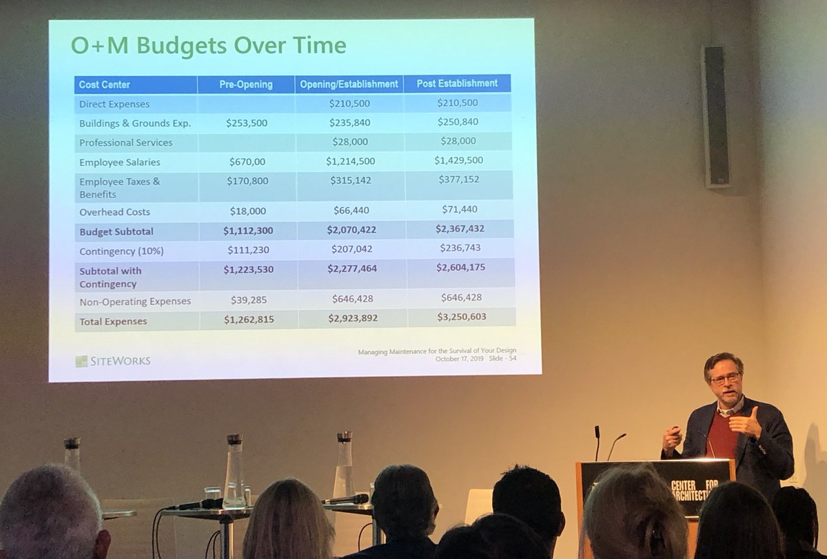 ASLA_NY's tweet photo. "You cannot design performative landscapes without a budget." #aslanyc #alsanylivetweets #4CEBrews https://t.co/2ZeoUqKkXg