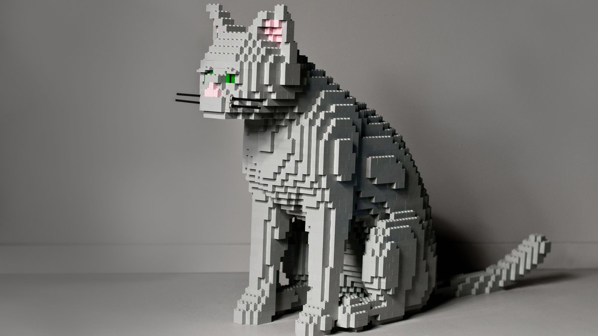 Кот из лего схема