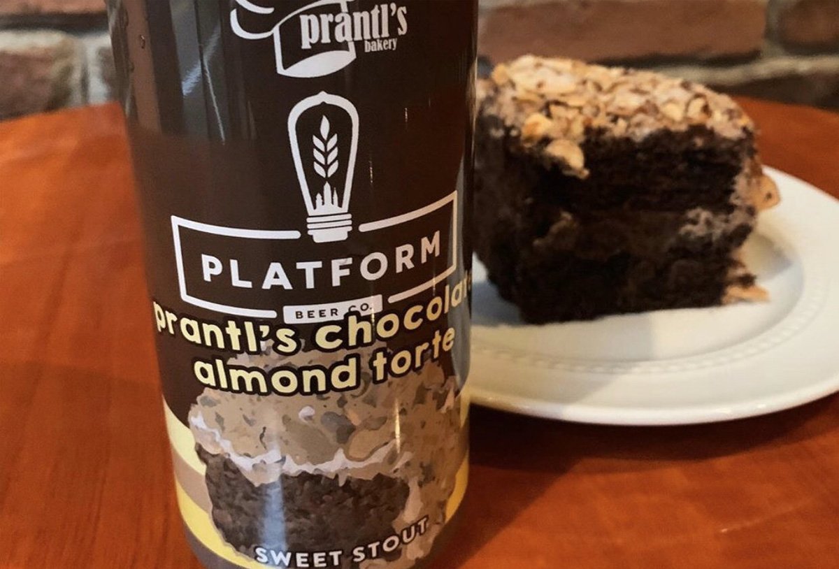 Pittsburgh's <a href="/prantlsbakery/">Prantl's Bakery</a> has once again teamed up with Cleveland-based @PlatformBeers for a torte-flavored beer. bit.ly/33Abr6A