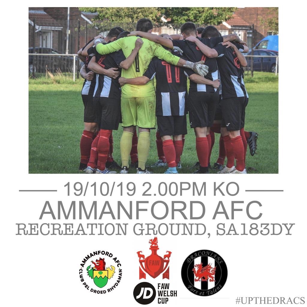 CDraconians's tweet photo. * FA Wales Welsh Cup Round 1 * 

This Saturday we travel to JD Cymru South @AFCAmmanford. Not only 3 leagues higher, they are currently flying high in the league and are on a 7 game winning run so an extremely difficult task awaits. 

@YClwbPelDroed @YGemTheGame1 https://t.co/7gSlCDm5sP