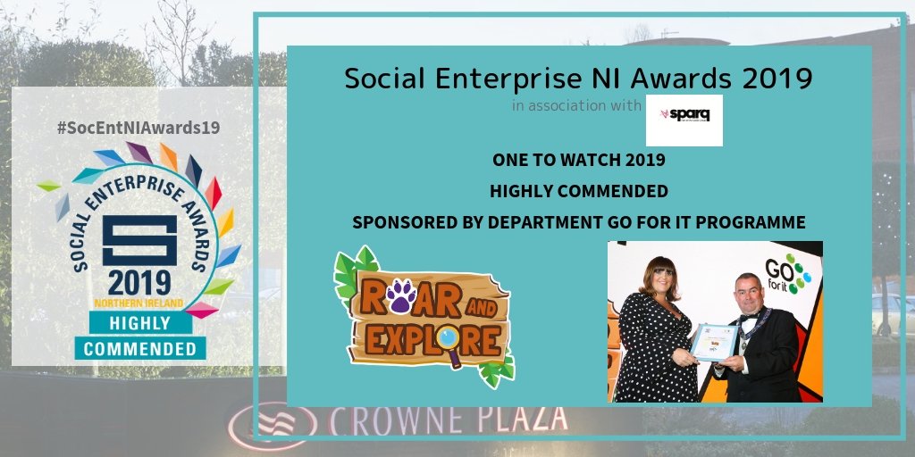 socentni's tweet photo. #Belfasthour #SocEntNIAwards19 in association with @Sparq_live. One to Watch Category sponsored by @goforitnews - Highly Commended Winner - @OrtusBusiness #RoarandExplore. Congratulations Guys #PeterLennonPhotography https://t.co/rMRTyJxflP