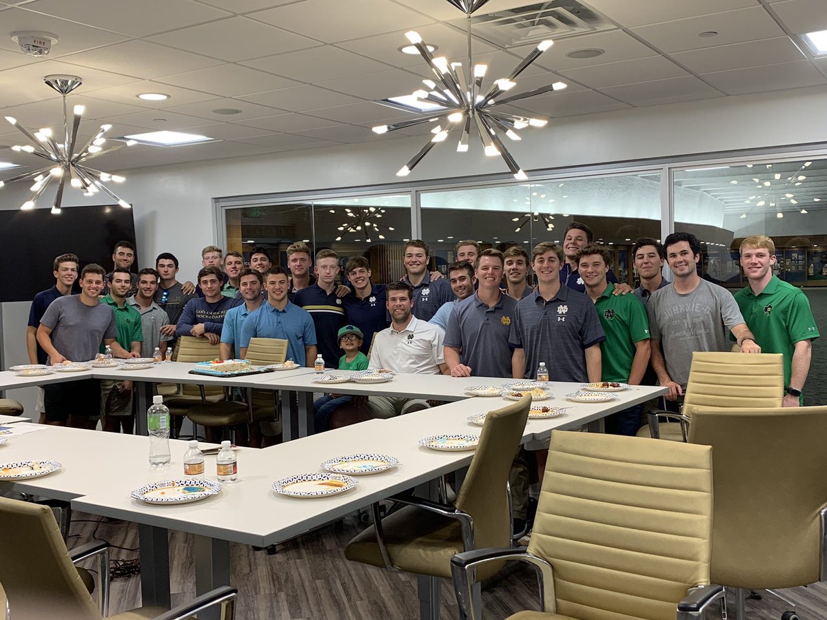 NDBaseball's tweet photo. We are excited to begin year 2 with our teammate Ethan!
#FIFFL #GoIrish βοΈ https://t.co/WYUyCtBZeF