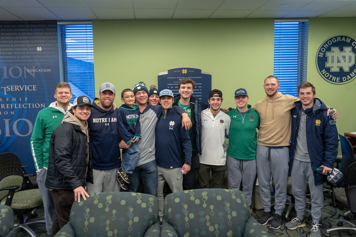 NDBaseball's tweet photo. We are excited to begin year 2 with our teammate Ethan!
#FIFFL #GoIrish βοΈ https://t.co/WYUyCtBZeF