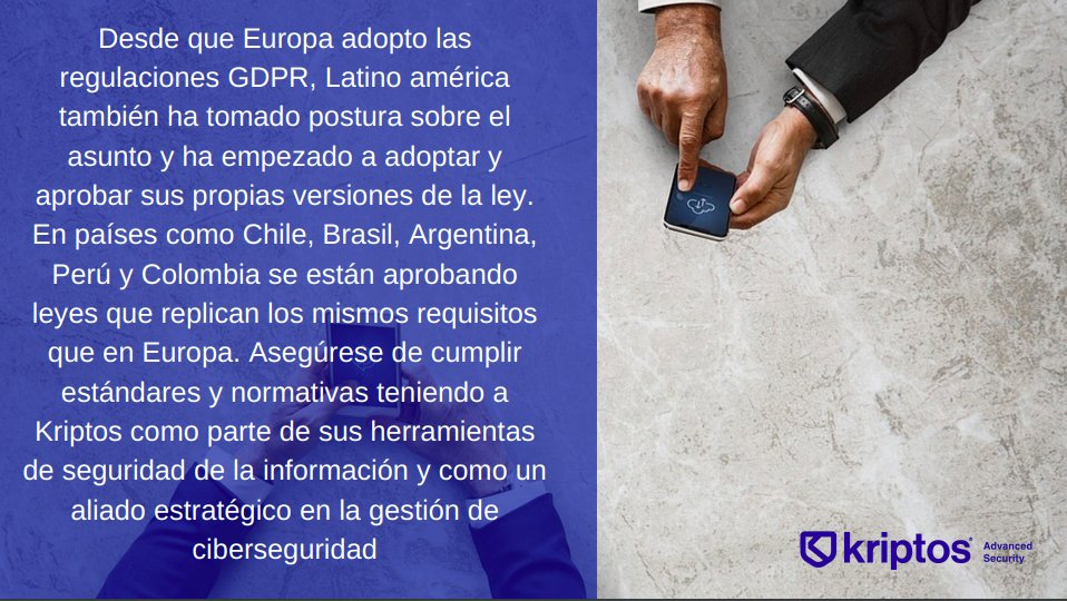 KriptosCorp's tweet image. #KriptosQuote ✍👨💻 | #Compliance #GDPR #DataPrivacy #Kriptos #DataSecurity