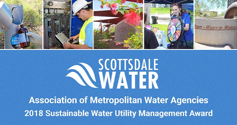 Groundwater replenishment is also practiced in Arizona. Since 1998, the City of Scottsdale (pop. 240k) has produced recycled water by ozonation, reverse osmosis and UV disinfection to recharge the city's drinking water aquifer. In 2017 alone, the city recharged >6 billion litres.