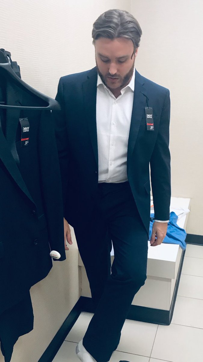 Getting excited about my #path2path while trying on new suit for interviews... until family politely informs me it makes me look more like a flight attendant...