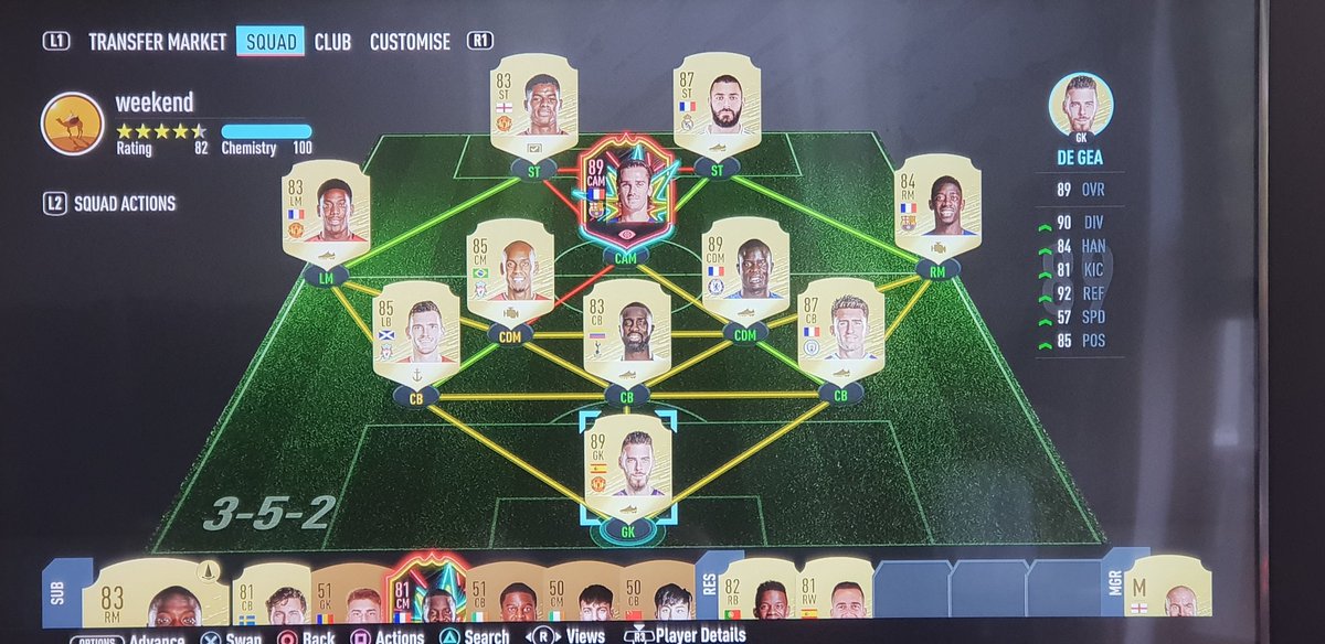 AndyProu's tweet image. My first weekend league, what to do with this ? Jist packed benzema but he is shit . Any suggestions? :)