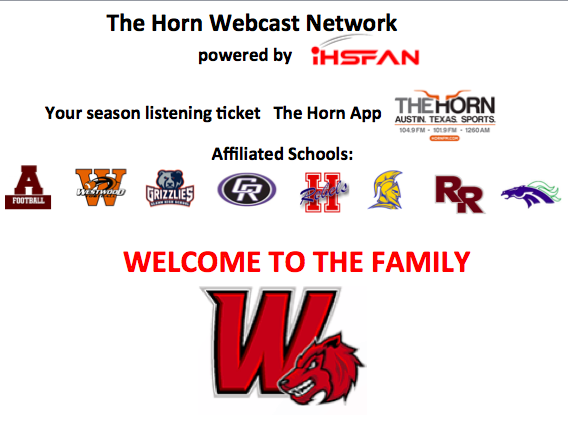 BREAKING:  Excited to announce the NEWEST member of The Horn Webcast Network Powered by IHSFAN.  We welcome the WEISS WOLVES as our NINTH TEAM!  Starting with any possible Playoff games this season and ALL 10 reg. season Games in 2020! <a href="/WeissFootball/">Weiss Football</a> @TheHornATX