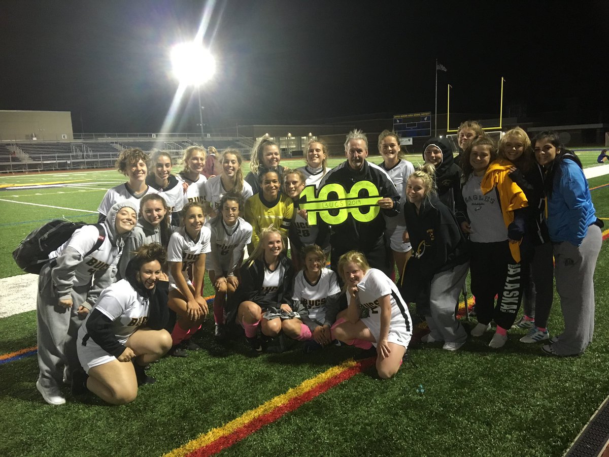 Congrats to Hanson on his 100th win!! Bucs win vs Upper Merion 2-0 with both goals from Jacki Floyd <a href="/GoBucsSports/">Interboro Athletic Department</a>
