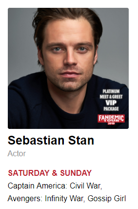 MidlifetoMax's tweet photo. Last year we celebrated #sebcon as #SebastianStan planned a very special trip to #FandemicHoustonl This hear the #WinterSoldier heats things up @FandemicTour with special VIP Packages!  Here are a few highlights from last year! https://t.co/TFJAvDawv8 #sebcon2019 https://t.co/4HugyCeb0W
