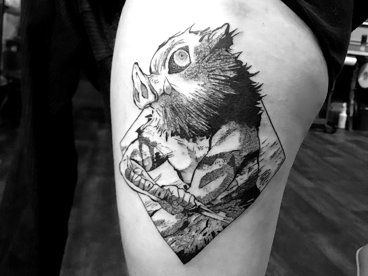 I Sculpt New Tattoo Finished Inosuke From Kimetsu No Yaiba Demon Slayer There Was An Amazing Tattoo Artist That Was Local So I Decided To Grab A Tattoo Before I Sculpt New Tattoo Finished Inosuke From Kimetsu No Yaiba Demon Slayer There Was An Amazing Tattoo Artist That Was Local So I Decided To Grab A Tattoo Before
