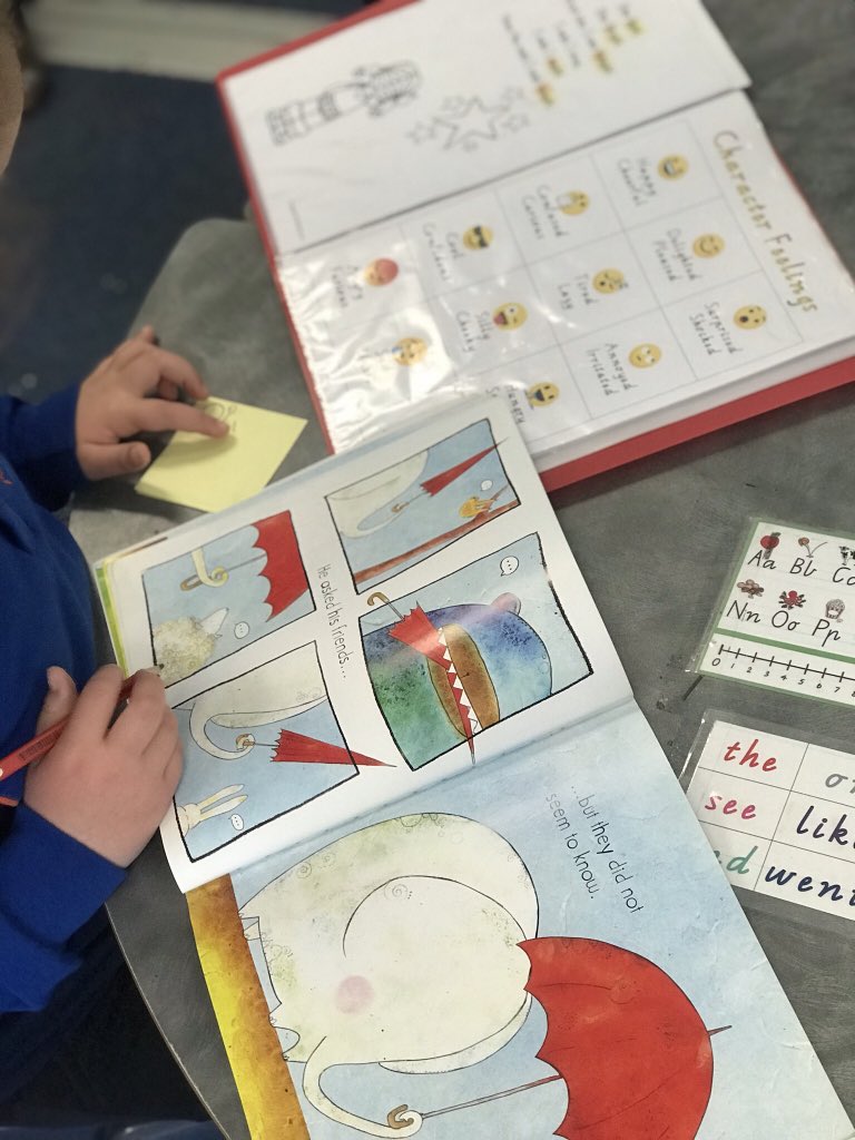 MissBrownACPS's tweet photo. 🧐📖We have been inferring how characters are feeling by using clues from the text and pictures and what we already know. This has helped us to track how a characters feelings change throughout a story and the reasons why they change 📖 🧐 @AitkenCreekPS https://t.co/WuJ9nT1D4R