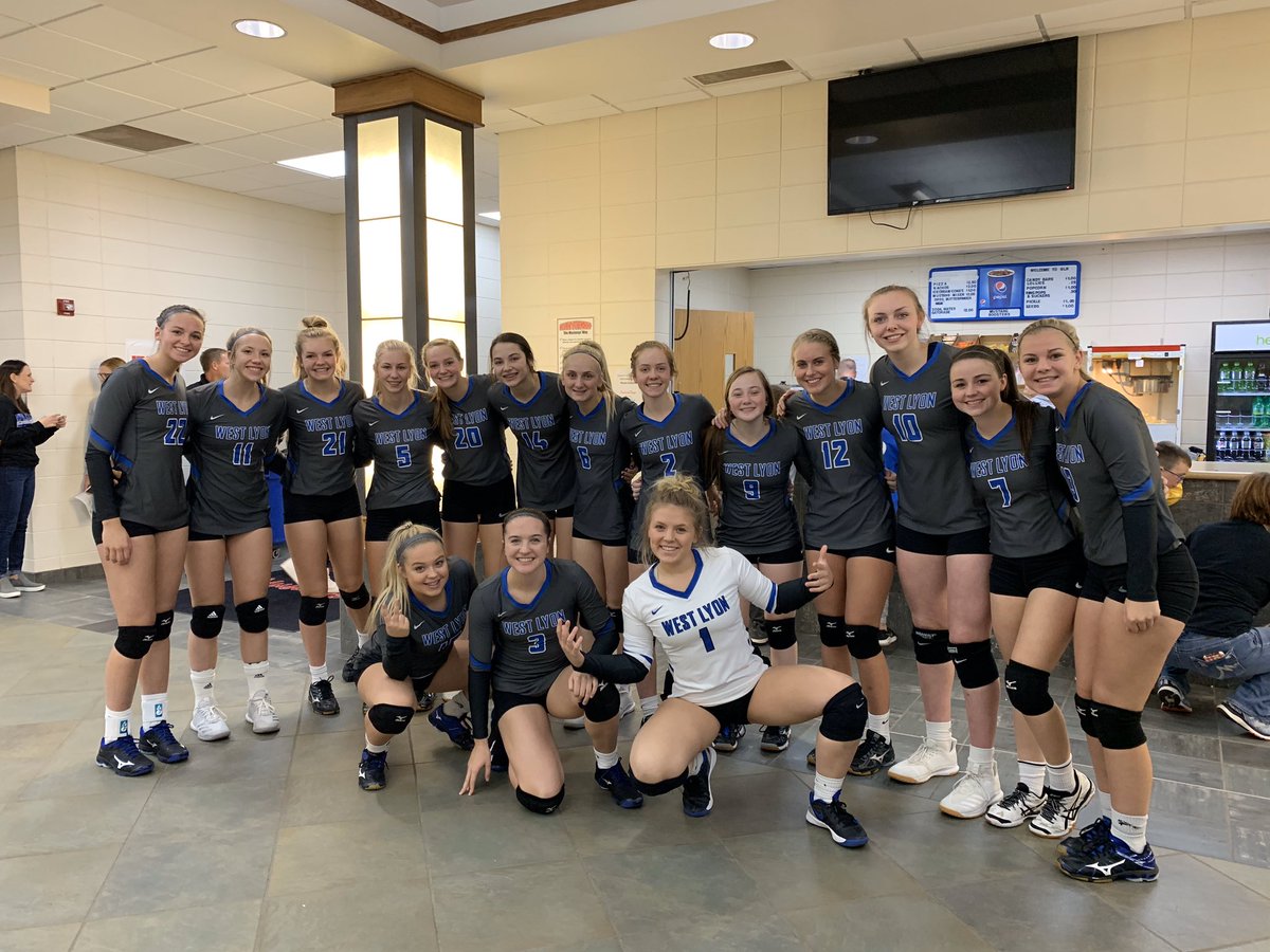 It’s a sweep for our Wildcats! Look good, feel good, play good in our new uniforms! 😀💙🏐 #GoWildcats