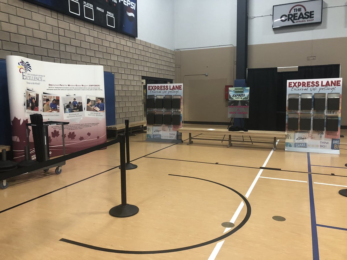 Setting up for JOBDAY, check it out tomorrow- doors open at 10am <a href="/CBCWindsor/">CBC Windsor</a> <a href="/Irek_K/">Irek Kusmierczyk</a> <a href="/LGretzky/">Lisa Gretzky</a> <a href="/TarasNatyshak/">Taras Natyshak</a> <a href="/BBellaciccoCTV/">Bob BellaciccoCTV</a> @jobresultsnow @jobresultsnow <a href="/WorkforceWE/">Workforce WindsorEssex</a> <a href="/WESTofWindsor/">WEST Inc. of Windsor</a> <a href="/ALSOGroupOnt/">Assisted Living Southwestern Ontario (ALSO)</a> <a href="/SouthEssexCC/">South Essex Community Council (SECC)</a>