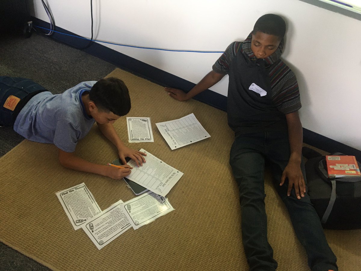 msdavilla's tweet image. 7th graders worked on theme in centers today.  I think they had a good time as they showed what they know.  #talonterritory