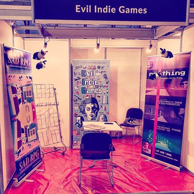 EvilIndieGames's tweet photo. Evil Indie Games booth at Poznań Game Arena 2019,
work in progress, preparations...
#poznangamearena #pga2019 #poznangamearena2019 #indiegames #sadrpg #gamedev #indiedev #indiegamedev https://t.co/19eqLBI9wZ