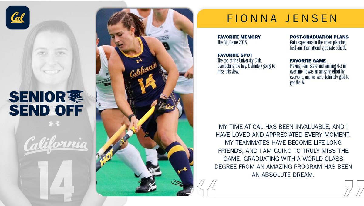 CalFieldHockey's tweet photo. You're gonna help us #PackTheStands on Friday to see @fionnuuuh right???

#GoBears #CalFamily https://t.co/oAonPQQi7E