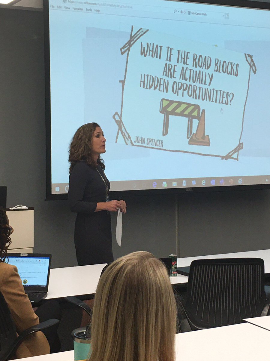 ygs_mck's tweet photo. #ASAIL2019 @FOES_Principal and @Williams_KAC telling our #NELC teacher leaders their journey through Education. “Marathon not a sprint” “Find hidden opportunity in the road block” @CorrigantTim @FCSSuptLooney @CJ_FCS_CAO @twallmyers @cyd1223 @angelaparhamfcs https://t.co/Ix43aP3Yx6
